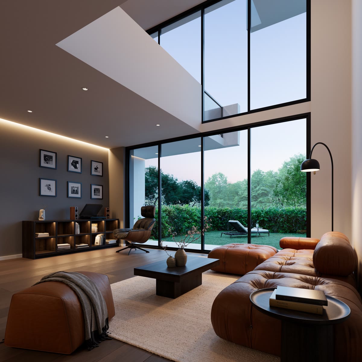 Render del living de Ayres Soho, tal como venía en el material de la desarrolladora